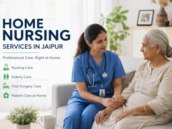 Complete Guide to Home Nursing Services in Jaipur When a loved one needs medical attention, elderly assistance, or support after surgery, staying in a hospital is not always necessary—or comfortable. For many families, professional healthcare delivered at home offers a more convenient and personalized way to support recovery and long-term well-being. This is where **home nursing services in Jaipur** can help. Home nursing allows patients to receive professional care in the familiar surroundings of their own homes. Depending on the patient’s needs, care may include wound dressing, medication support, injections, catheter care, health monitoring, mobility assistance, elderly care, or post-surgery support. But what exactly does home nursing include? Who needs it? And how can families choose the right care provider? This complete guide explains everything you need to know. ## What Are Home Nursing Services? Home nursing services involve professional healthcare and patient support provided at the patient’s residence. Instead of travelling frequently to a hospital or clinic for certain care needs, a trained healthcare professional visits or stays with the patient according to the required care plan. The level of support can vary significantly. Some patients may need a nurse for a specific medical procedure, while others may require extended assistance for recovery, ageing-related needs, or ongoing health management. Professional **nursing care at home in Jaipur** can help bridge the gap between hospital treatment and everyday recovery at home. The objective is simple: to provide appropriate care while helping the patient remain comfortable, safe, and supported in a familiar environment. ## Who May Need Home Nursing Services in Jaipur? Home nursing is not limited to elderly or bedridden patients. Different people may require professional support at different stages of recovery or life. Home nursing services may be suitable for: * Patients recovering after surgery or hospital discharge * Senior citizens who need assistance with daily activities * Bedridden or mobility-restricted patients * Patients who require regular wound dressing * Individuals who need injections, infusions, or catheter-related care * Patients requiring regular vital monitoring * People recovering from an illness or injury * Families who need professional support in caring for a loved one The type and duration of care should depend on the patient’s condition, doctor’s instructions, level of independence, and family support available at home. ## What Services Can a Home Nurse Provide? The exact responsibilities of a home nurse depend on the patient’s medical requirements and the scope of the care plan. Common home nursing services may include the following. ### 1. IV Injections and Infusions Some patients require prescribed injections or intravenous therapy as part of their treatment. A trained professional can assist with these procedures at home when they are medically appropriate and prescribed by the treating doctor. ### 2. Wound Dressing and Wound Care Proper wound care is important after surgery, injury, or certain medical procedures. Professional nursing support can help with dressing changes, hygiene, and observation of the wound according to medical instructions. Any signs of infection, unusual discharge, worsening pain, fever, or delayed healing should be reported promptly to the treating medical professional. ### 3. Catheter Care Patients who require a urinary catheter may need professional assistance with catheter-related care and hygiene. Appropriate handling can help maintain comfort and reduce avoidable complications. ### 4. Ryles Tube Support Some patients who cannot eat normally may require feeding support through a Ryles tube as advised by their doctor. Trained nursing assistance can help families manage prescribed tube-related care more confidently at home. ### 5. Nebulization Support Patients with certain respiratory conditions may be advised to use nebulization. Home nursing support can help ensure the prescribed process is followed correctly while observing the patient’s condition. ### 6. Vital Signs Monitoring Monitoring parameters such as blood pressure, pulse, temperature, and oxygen saturation can be an important part of recovery or ongoing care. Regular monitoring can also help families maintain a clearer record of the patient’s condition and communicate relevant changes to the treating doctor. ## Home Nursing After Hospital Discharge Leaving the hospital does not always mean that recovery is complete. For many patients, the period immediately after discharge is a critical transition. They may still need wound care, medication support, mobility assistance, nutrition support, monitoring, or help with personal hygiene. Professional **home nursing services in Jaipur** can help families follow the discharge care plan more consistently while allowing the patient to recover in familiar surroundings. Post-hospital care may include: * Monitoring vital signs * Supporting prescribed medication routines * Wound dressing and care * Mobility and rehabilitation assistance * Feeding and nutrition support * Personal hygiene assistance * Observing changes in the patient’s condition The care plan should always follow the instructions of the patient’s treating doctor or healthcare team. ## Post-Surgery Care at Home Recovery after surgery can be physically and emotionally demanding. Even when a patient is medically stable enough to return home, everyday activities may still be difficult. Depending on the procedure and medical advice, post-surgery support may involve wound care, assistance with movement, medication reminders, personal hygiene, nutrition support, and observation of vital signs. Having professional support at home can also reduce some of the caregiving pressure on family members. However, home nursing is not a replacement for emergency medical treatment. Symptoms such as severe breathing difficulty, sudden chest pain, uncontrolled bleeding, loss of consciousness, or any rapidly worsening condition require immediate medical attention. ## Elderly Care and Nursing Support at Home Ageing can make everyday activities more challenging. Some senior citizens may remain largely independent but need occasional assistance, while others may require more regular support. Elder care at home may include: * Assistance with daily living activities * Personal care and hygiene * Meal and feeding assistance * Medication reminders * Mobility support * Exercise or physical activity as advised * Companionship and emotional support Receiving care at home can allow older adults to remain in familiar surroundings while maintaining their daily routines and connection with family. For families searching for **elderly care at home in Jaipur**, it is important to distinguish between general caregiving assistance and skilled nursing care. A patient who needs medical procedures should be supported by an appropriately trained professional. ## Benefits of Choosing Nursing Care at Home ### Comfort of a Familiar Environment Home is a familiar space where patients are surrounded by their belongings, routines, and family members. For many people, this can make the care experience feel less disruptive. ### Personalized Attention Home-based care can be planned around the individual patient’s needs rather than following the routine of a busy hospital ward. ### Greater Family Involvement Family members can remain closely involved in the patient’s daily care and communicate with the care provider about changes or concerns. ### Convenient Support For patients with limited mobility, frequent travel to a clinic or hospital can be difficult. Where clinically appropriate, receiving certain services at home can reduce unnecessary travel. ### Flexible Care Options The required level of support can vary from a specific nursing procedure to extended daily assistance. A suitable care plan can be developed according to the patient’s needs. ## Home Nurse vs. Caregiver: What Is the Difference? This is an important distinction when choosing home care. A **home nurse** generally provides skilled nursing support and may perform medical procedures within their professional scope, such as wound dressing, prescribed injections, catheter-related care, and health monitoring. A **caregiver or patient attendant** generally helps with non-clinical daily activities such as personal hygiene, mobility, feeding assistance, companionship, and routine support. Some patients may need only a caregiver. Others may need skilled nursing. In certain situations, both types of support may be required. The right choice should be based on the patient’s actual medical and daily living needs. ## How to Choose the Right Home Nursing Service in Jaipur Choosing someone to care for a family member is an important decision. Families should evaluate more than convenience alone. Before selecting a provider, consider: ### Professional Training and Experience Ask whether the assigned professional has suitable training and experience for the patient’s specific care requirements. ### Patient Assessment A good care plan should begin with an understanding of the patient’s condition, mobility, medical needs, daily routine, and level of assistance required. ### Clear Scope of Care Families should understand exactly what services are included and what falls outside the care provider’s responsibilities. ### Communication Reliable communication between the patient, family, care provider, and treating medical team can support continuity of care. ### Hygiene and Safety Proper hygiene and safe care practices are especially important for patients requiring wound care, catheter care, or other clinical procedures. ### Flexible Care Planning A patient’s needs may change during recovery. The care arrangement should be reviewed when the patient’s condition or level of independence changes. ## How Much Do Home Nursing Services in Jaipur Cost? The cost of home nursing services can vary depending on several factors, including: * Type of care required * Whether skilled nursing or general caregiving is needed * Number of care hours per day * Duration of service * Complexity of the patient’s condition * Requirement for specialized procedures * Daytime, overnight, or extended support Instead of choosing a service based only on the lowest price, families should consider the professional’s suitability, experience, scope of care, and the patient’s actual requirements. A proper assessment can help determine the most appropriate care plan and expected cost. ## Why Choose Parijat Nursing Care & Solutions? Parijat Nursing Care & Solutions provides professional home-based support for patients and families in Jaipur. Our services include **nursing care, elder care, and post-surgery and patient care**, with support tailored to individual requirements. Depending on the care plan, our services may include: * IV injections and infusions * Ryles tube services * Foley’s catheter services * Nebulization support * Wound dressing * Vital monitoring * Medication management support * Mobility assistance * Personal care and hygiene support * Elderly care and companionship * Post-surgery recovery support Our approach focuses on compassionate, patient-first care delivered in the comfort of home. ## Frequently Asked Questions About Home Nursing Services in Jaipur ### Can I arrange a professional nurse at home in Jaipur? Yes. Depending on the patient’s requirements, professional nursing support can be arranged at home for specific procedures or ongoing care. The appropriate service should be selected after understanding the patient’s medical needs. ### Is home nursing suitable after surgery? It can be suitable for patients who have been discharged from the hospital but still require support with wound care, monitoring, mobility, personal care, or other doctor-advised recovery needs. ### Can elderly patients receive long-term care at home? Yes. Elderly care can be arranged according to the senior citizen’s daily living, mobility, companionship, and health-related support needs. ### Are home nurses available for wound dressing? Wound dressing is a common skilled nursing service that may be provided at home when appropriate. The frequency and type of dressing should follow medical advice. ### How do I know whether I need a nurse or a caregiver? If the patient requires clinical procedures or skilled nursing support, a trained nurse may be appropriate. If the primary need is assistance with daily activities, mobility, feeding, hygiene, or companionship, a caregiver may be more suitable. ## Final Thoughts Choosing the right **home nursing services in Jaipur** can make a meaningful difference in how a patient experiences recovery, long-term care, or ageing at home. The right support begins with understanding the patient’s needs. Some people require skilled nursing procedures, while others need help with daily activities, mobility, or post-hospital recovery. A personalized care plan can help families arrange appropriate support without overlooking the patient’s comfort, dignity, and safety. If your loved one needs professional nursing, elderly care, or post-surgery support at home in Jaipur, **Parijat Nursing Care & Solutions** can help you understand the available care options and choose a plan suited to your requirements. **Need care for your loved one at home? Contact Parijat Nursing Care & Solutions to discuss your requirements and arrange professional home care in Jaipur